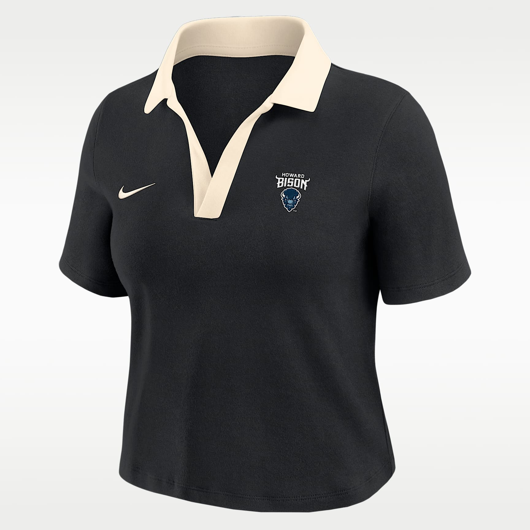 Nike College (Howard University) Women's Short-Sleeve Polo Crop